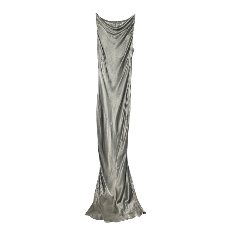 Shona Joy La Lune High Neck Cowl Maxi Dress Sage - Picture 3 of 8